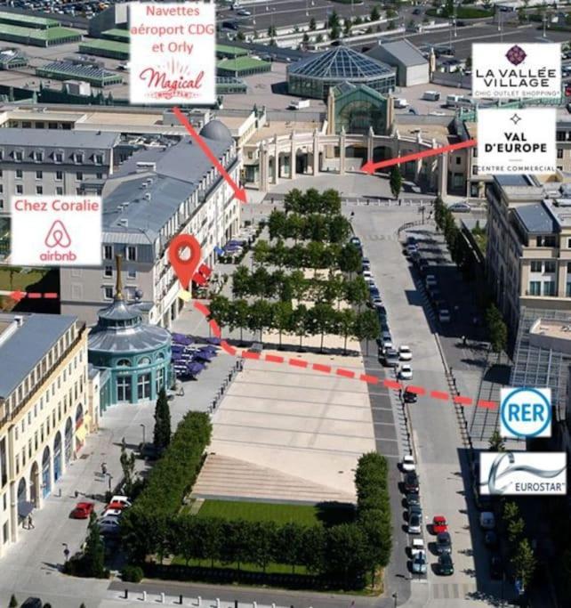 Disneyland Paris 70M² Face Parc, Place Ariane Serris Exterior foto